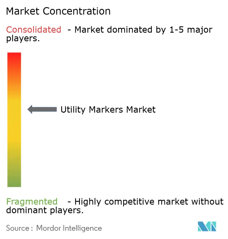 Utility Markers Market Concentration